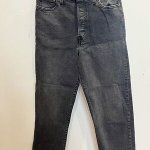 Levi Ribcage Straight Ankle Jeans